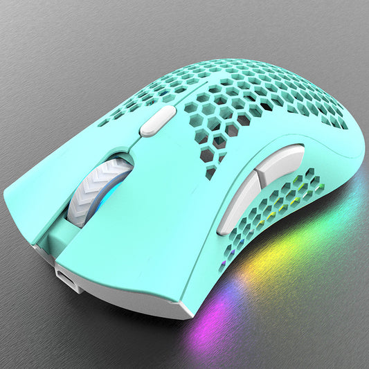 Wireless mouse game luminous RGB electric charging mouse